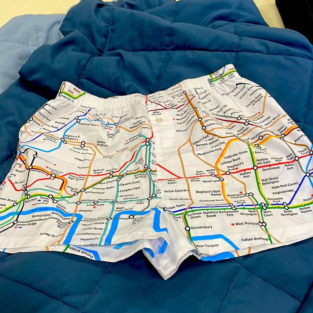 London Underground boxer shorts